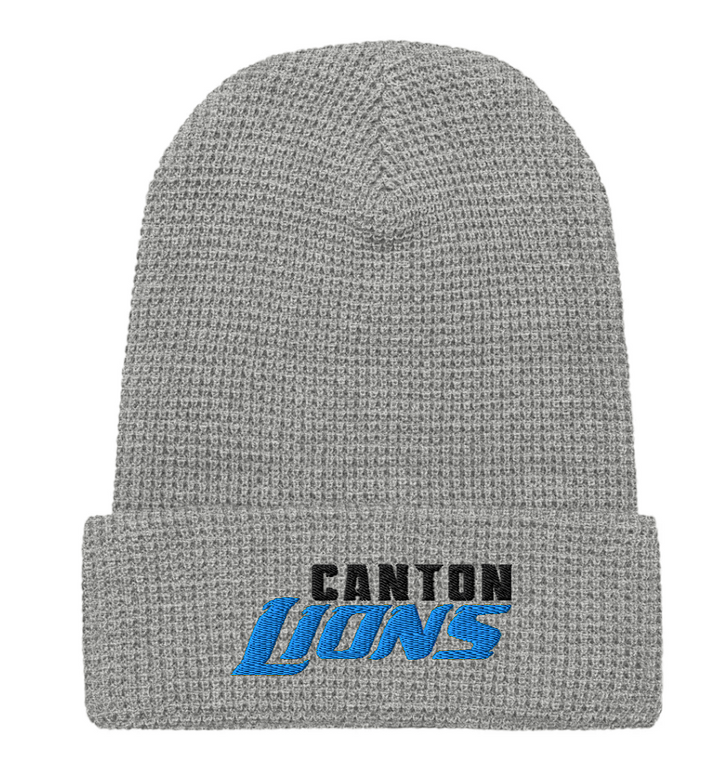 Canton Lions Football &amp; Cheer Waffle Beanie