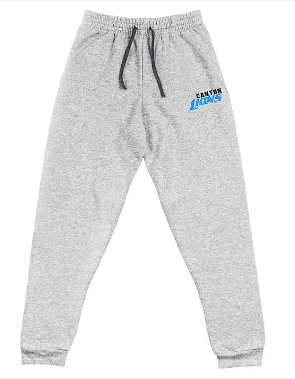 Canton Lions Football &amp; Cheer Unisex Adult Embroidered Jerzees Joggers