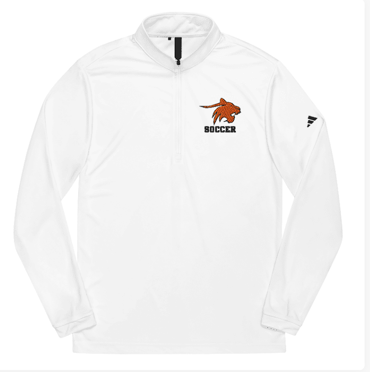 Latrobe Boys Soccer Adidas Quarter Zip Pullover - Embroidered