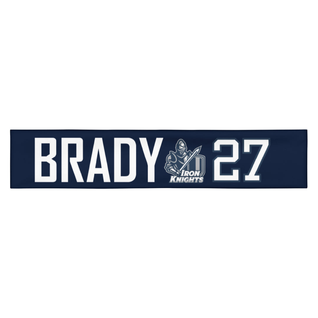 Iron Knights Moisture Wicking Headband Navy w/Name &amp; Number