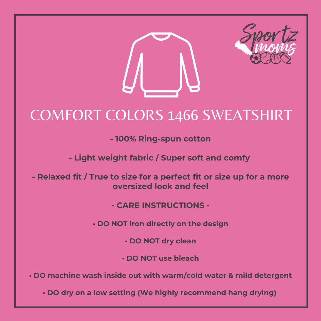 Cancer Collection Pick Your Sport Mom Ribbon &amp; Heart Adult Unisex Premium Crewneck Sweatshirt