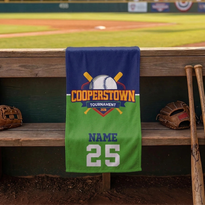 Cooperstown Custom Baseball Trading Pin Rally Towel