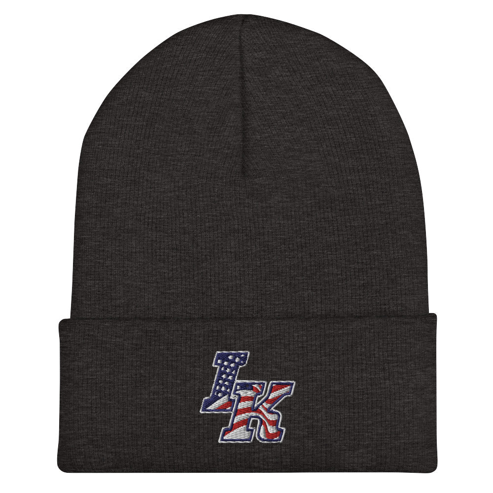Iron Knights Cuffed Beanie w/Flag Logo