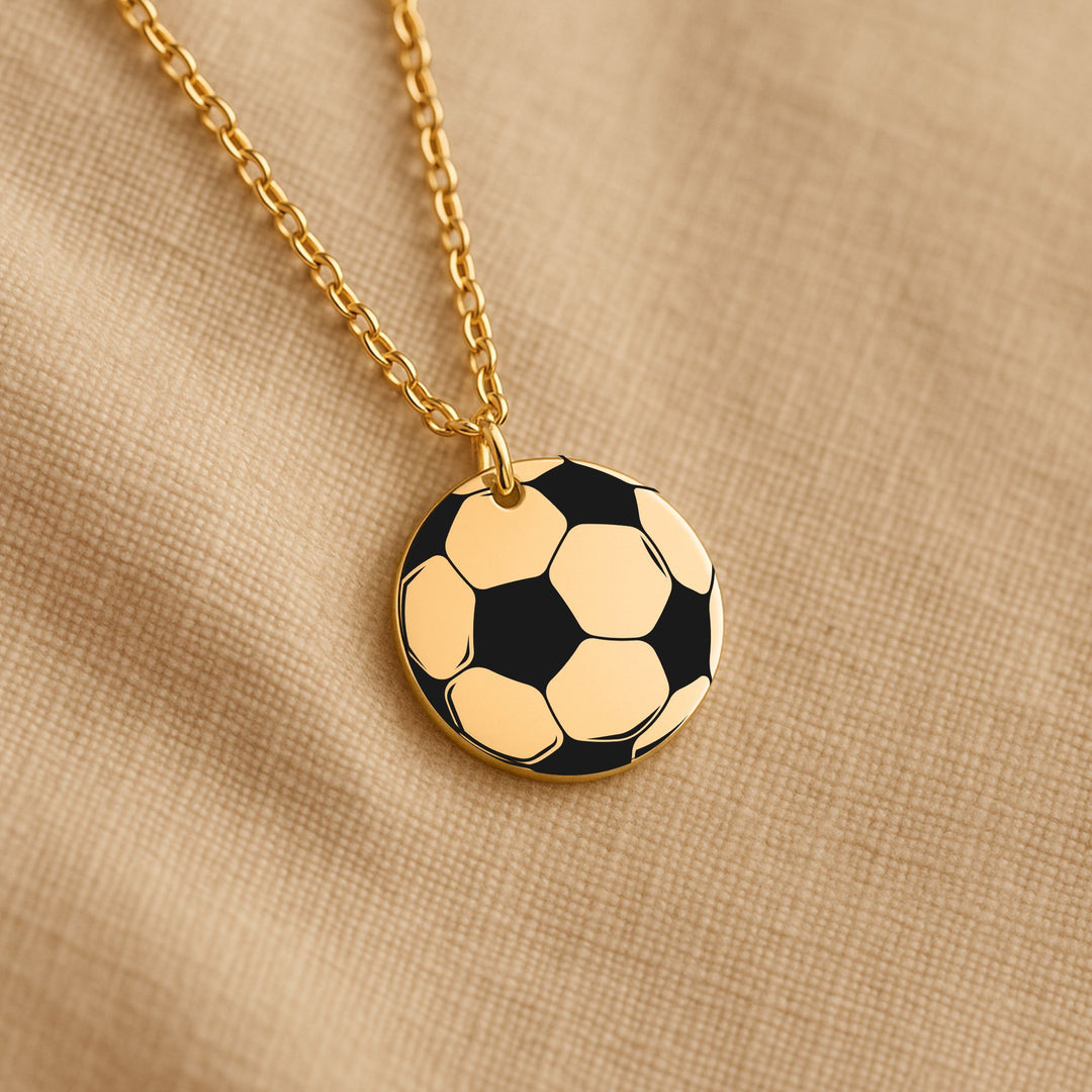 Soccer Ball Coin Necklace