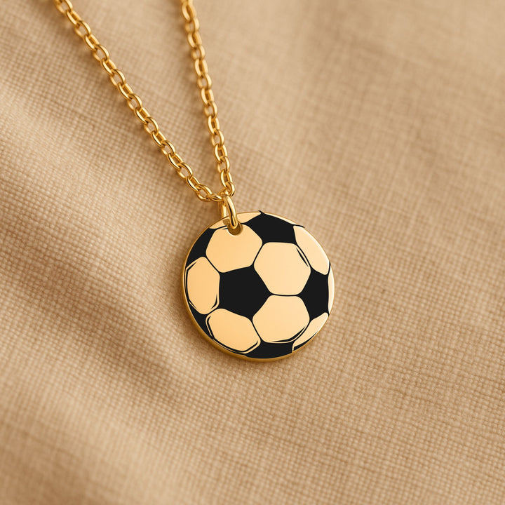 Soccer Ball Coin Necklace