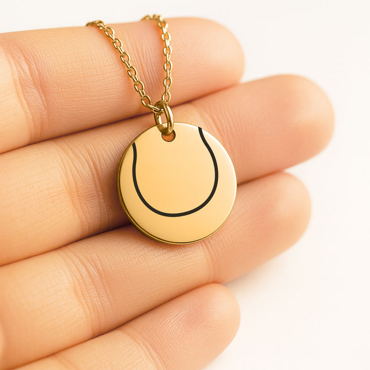 Tennis Ball Coin Necklace