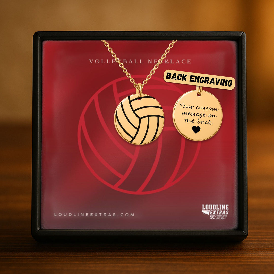 Volleyball Coin Necklace