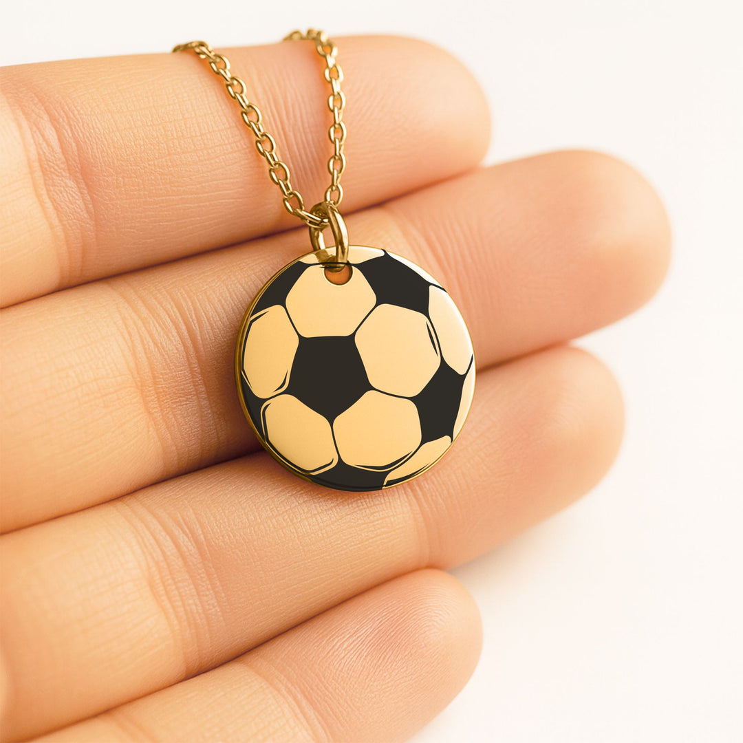 Soccer Ball Coin Necklace
