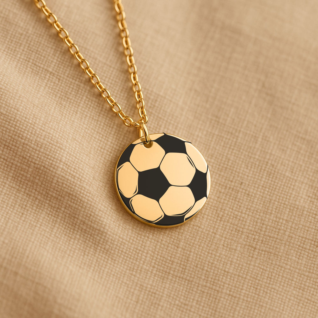 Soccer Ball Coin Necklace