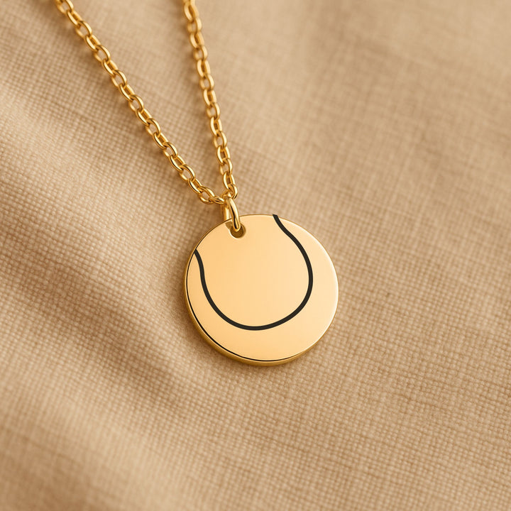 Tennis Ball Coin Necklace