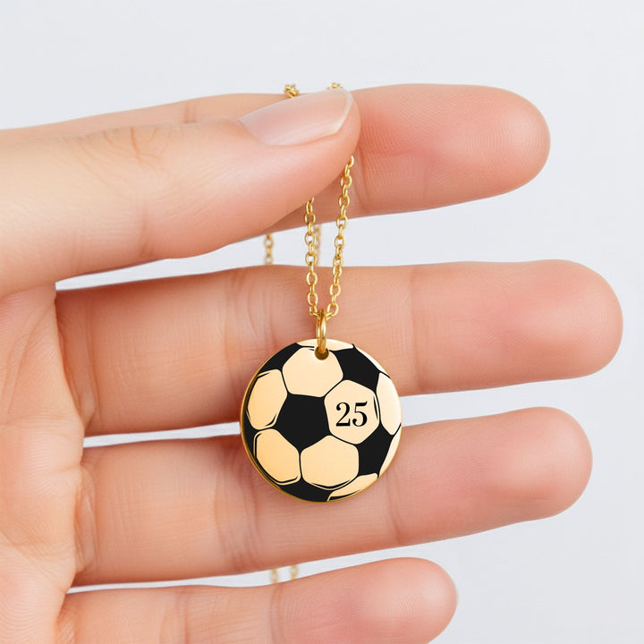 Soccer Ball Coin Necklace
