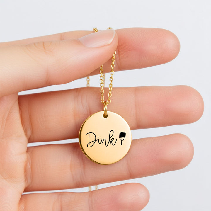 Dink Pickleball Coin Necklace