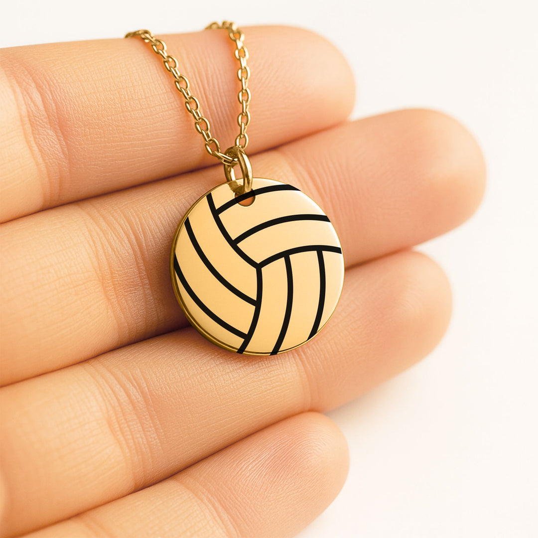 Volleyball Coin Necklace