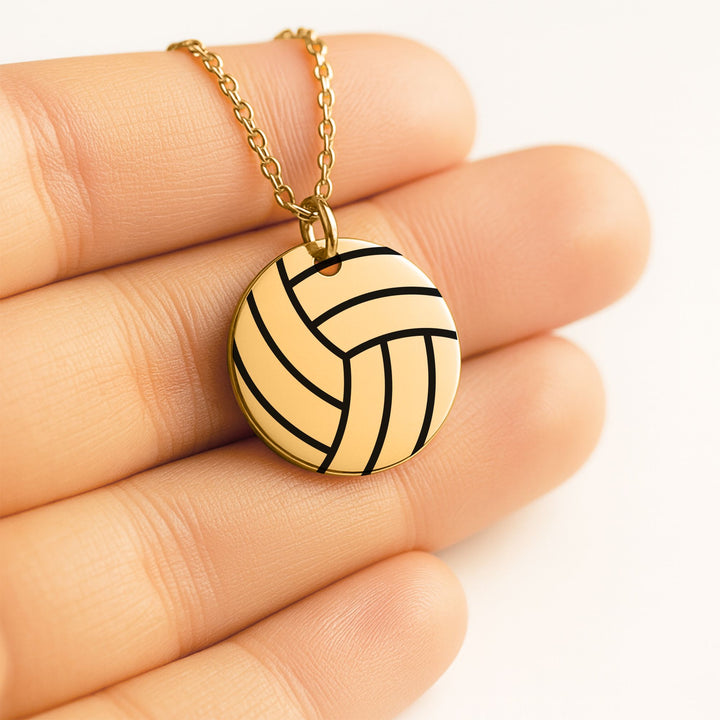 Volleyball Coin Necklace