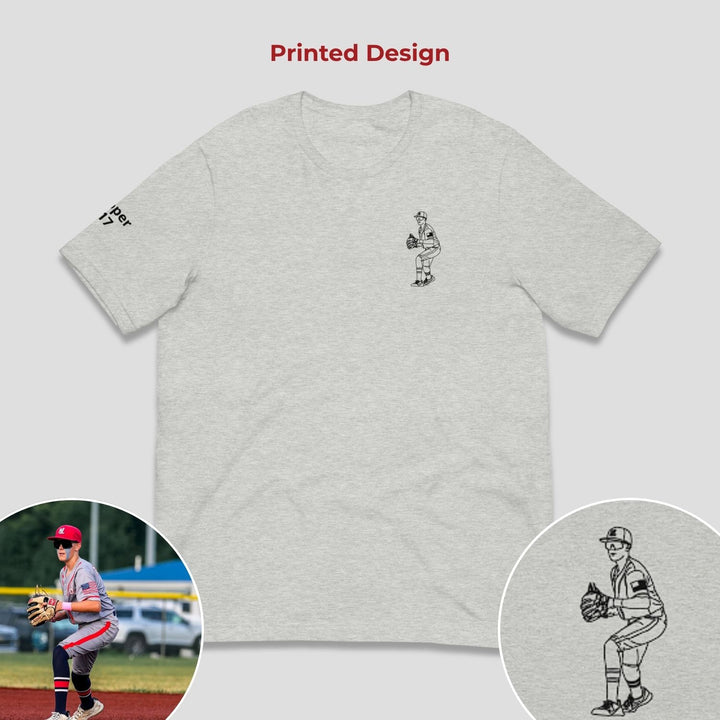 Line Art Design - Unisex Adult Standard T-Shirt - Printed