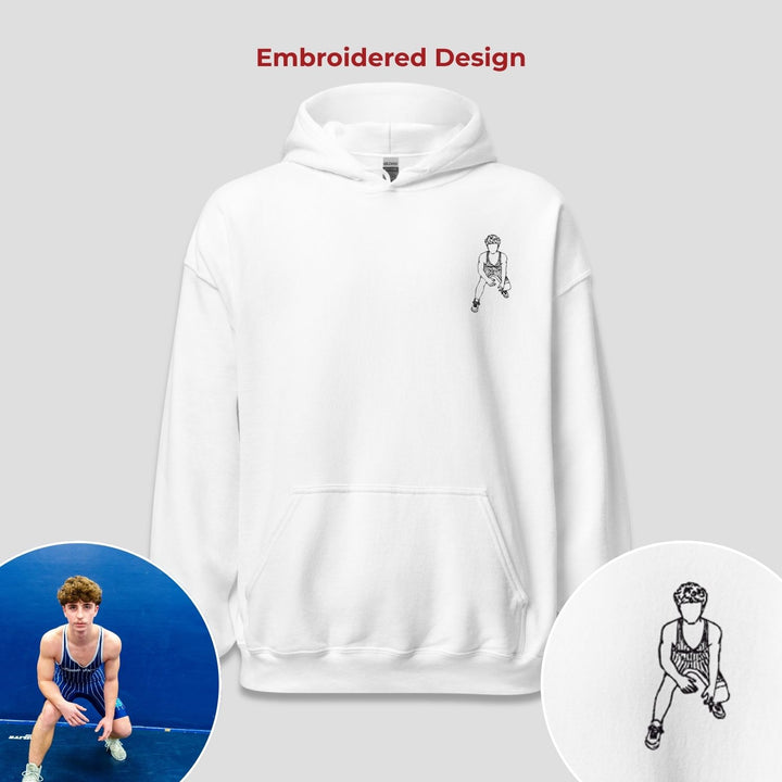 Line Art Design - Unisex Adult Standard Hoodie - Embroidered