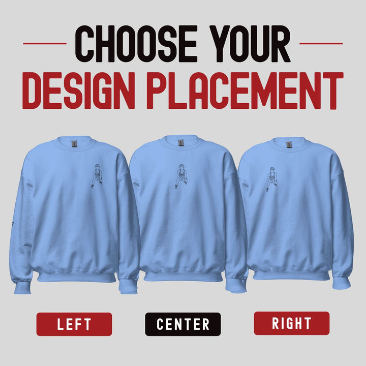 Line Art Design - Unisex Adult Standard Crewneck Sweatshirt - Printed