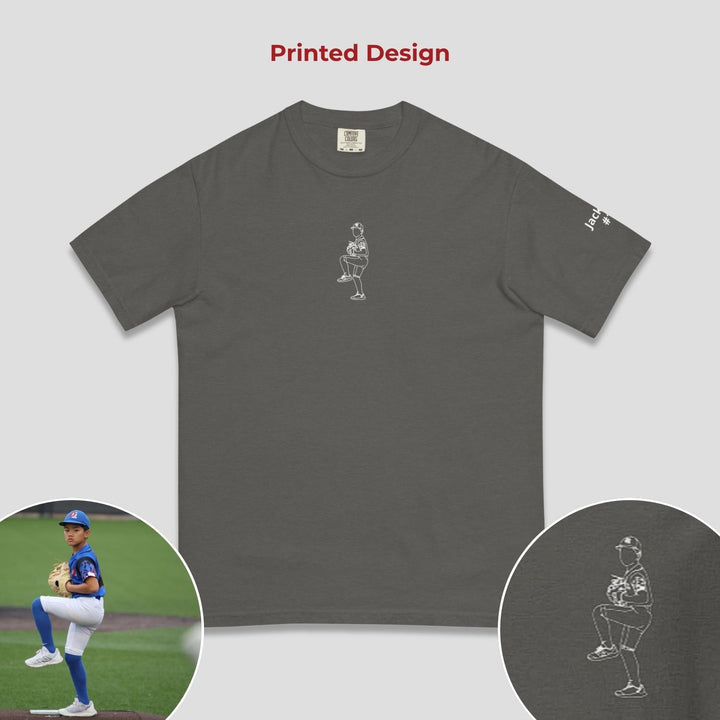 Line Art Design - Unisex Adult Premium T-Shirt - Printed