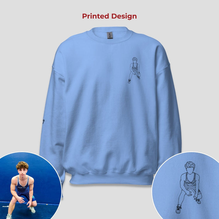 Line Art Design - Unisex Adult Standard Crewneck Sweatshirt - Printed
