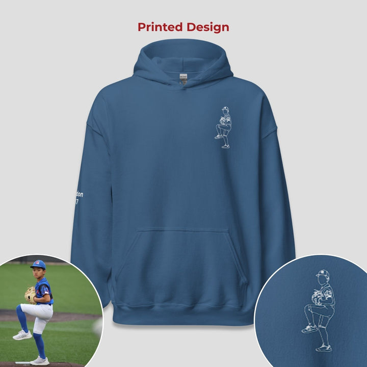 Line Art Design - Unisex Adult Standard Hoodie - Printed
