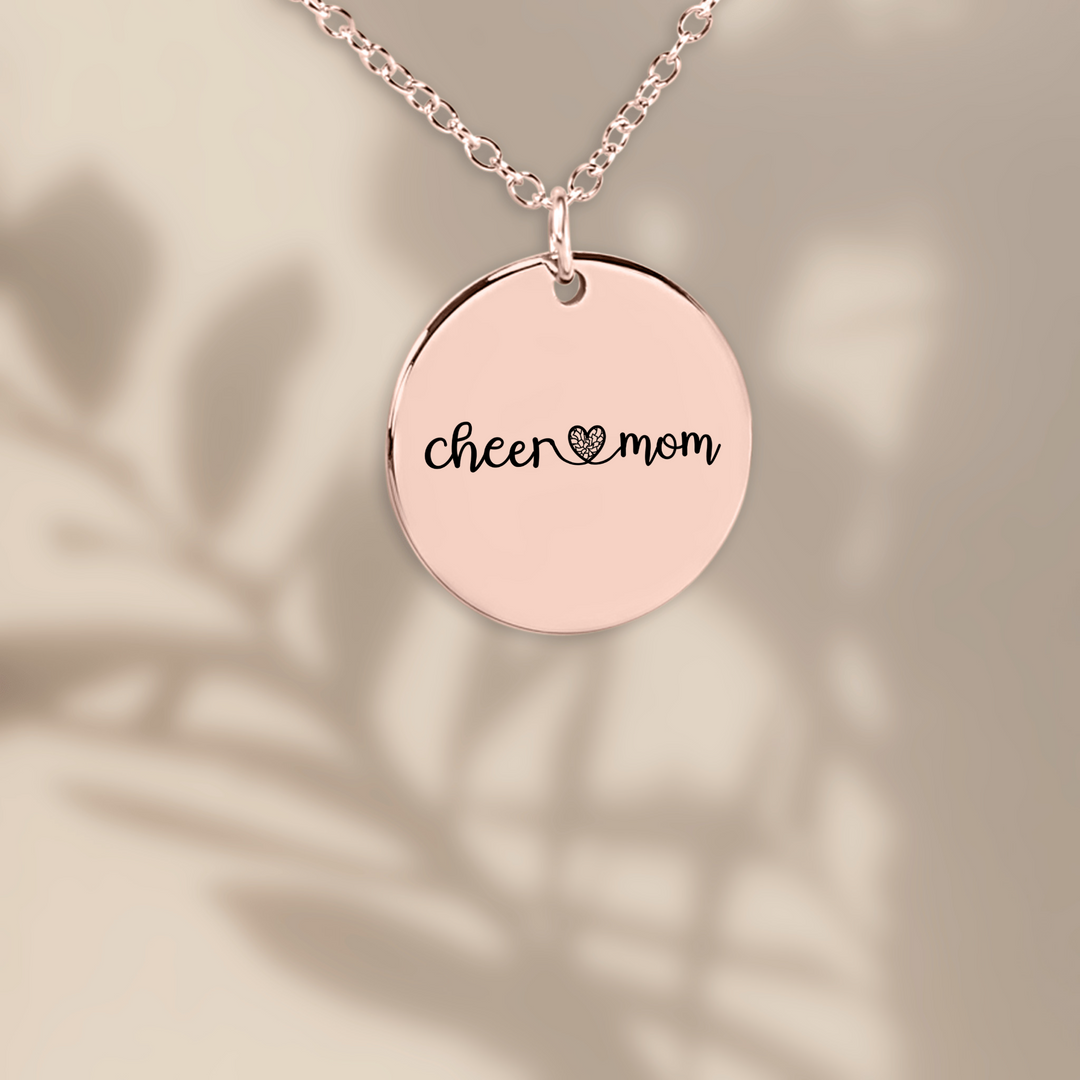 Cheer Mom Coin Necklace