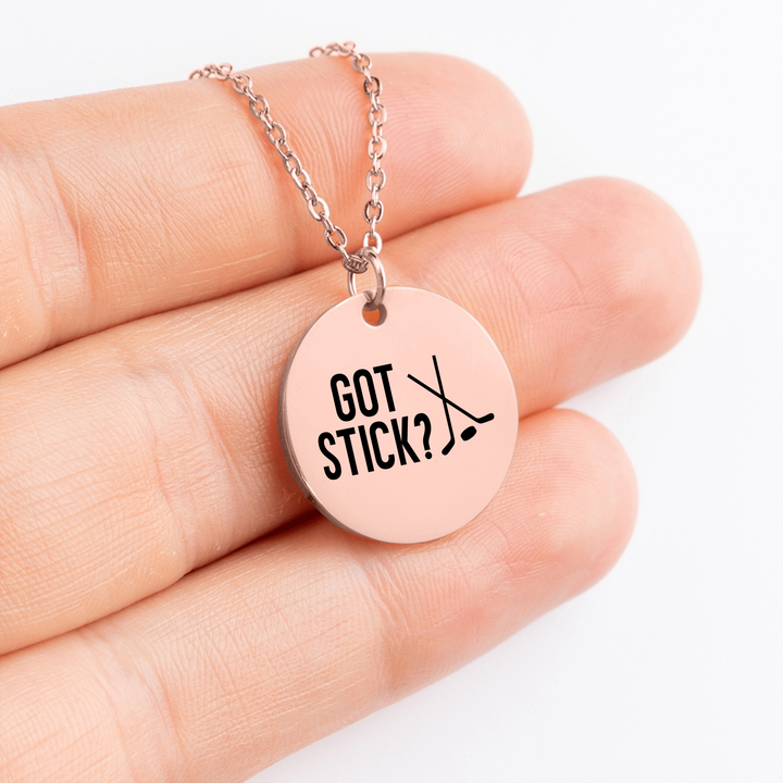 Got Stick Hockey Coin Necklace