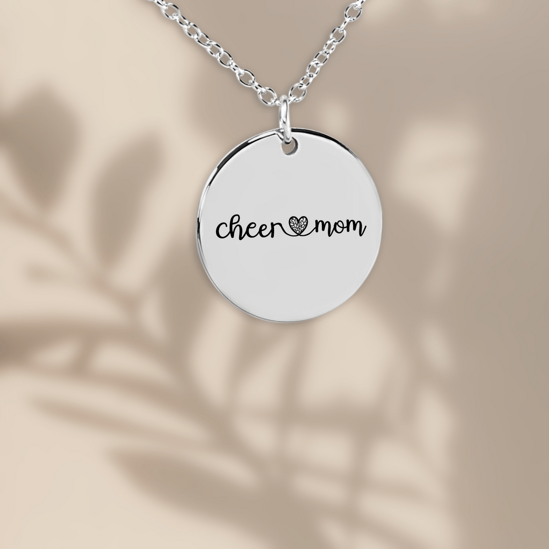 Cheer Mom Coin Necklace