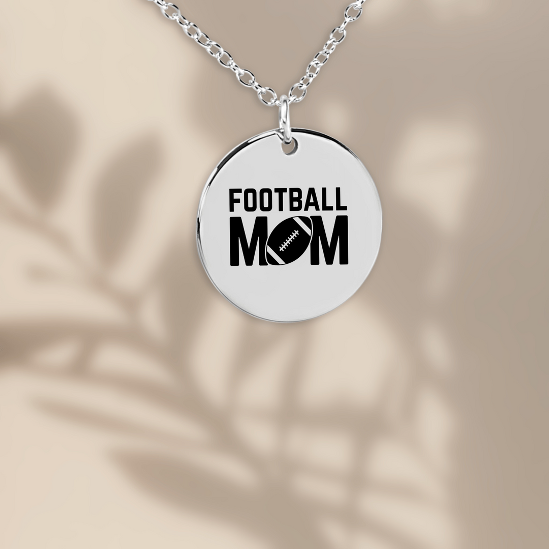 Football Mom Coin Necklace