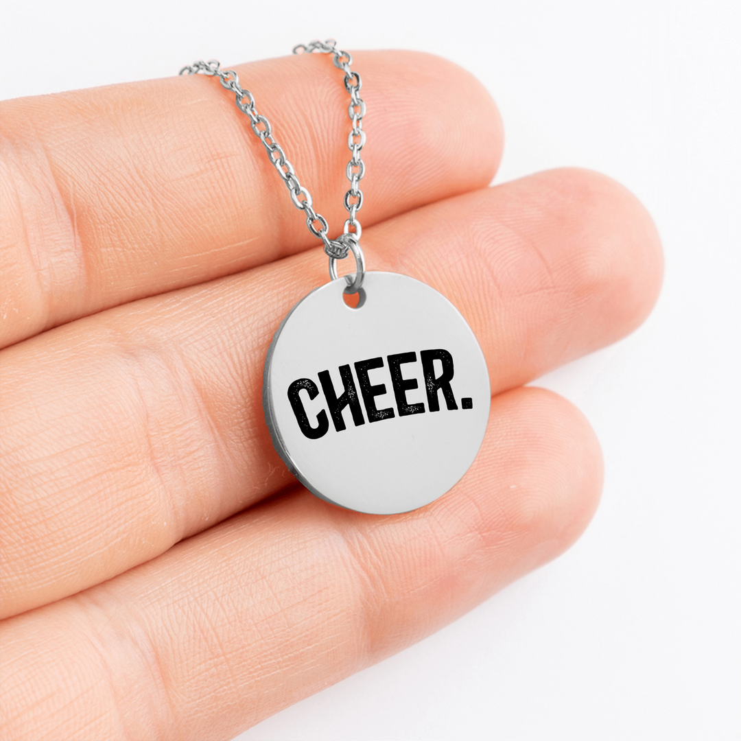 Cheer Rustic Design Coin Necklace