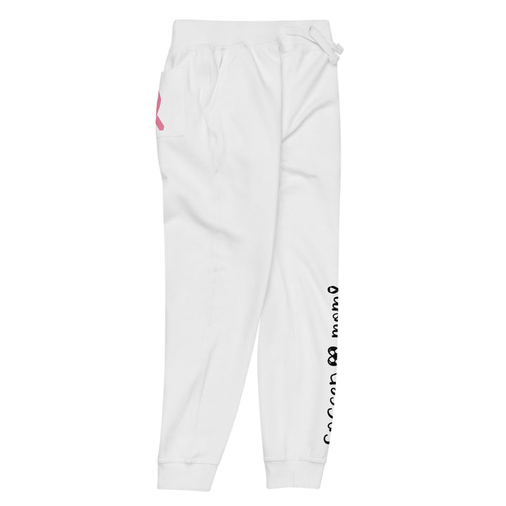 Cancer Collection Pick Your Sport Mom Ribbon &amp; Heart Adult Unisex fleece sweatpants